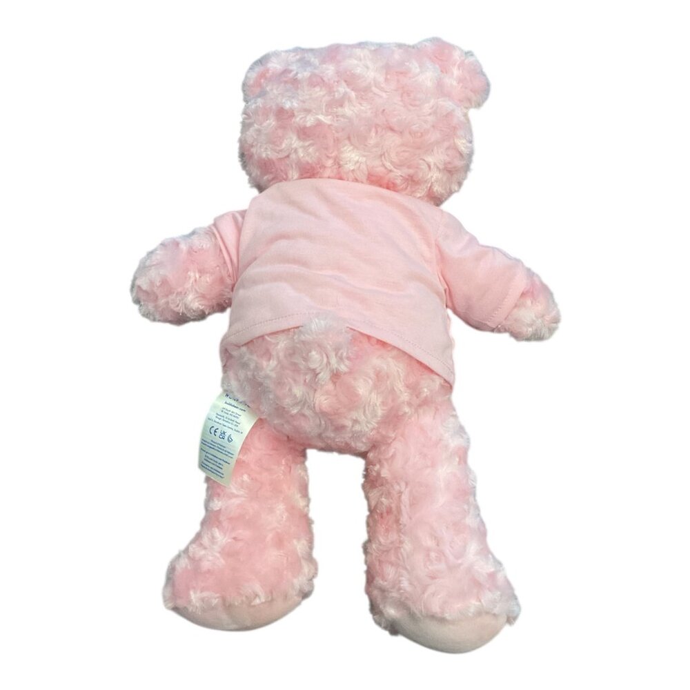 BUILD A BEAR Pink Cuddles Teddy Maybelline Promo 17" Teddy Bear Pink Tee Shirt - Picture 4 of 6